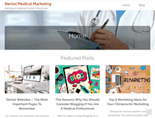 Tablet Screenshot of dentalmedicalmarketing.com